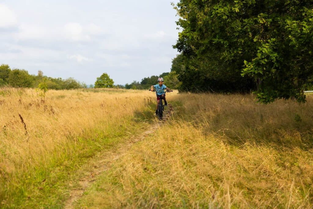Cykling på Cykelleden Skåne gennem det skånske landskab