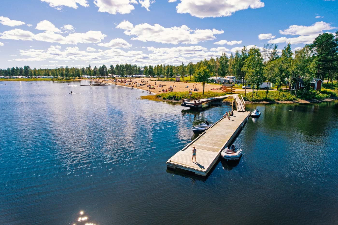 Camping och fiske vid Arcus i Luleå där Luleälven möter Bottenviken – gädda och havsöring.