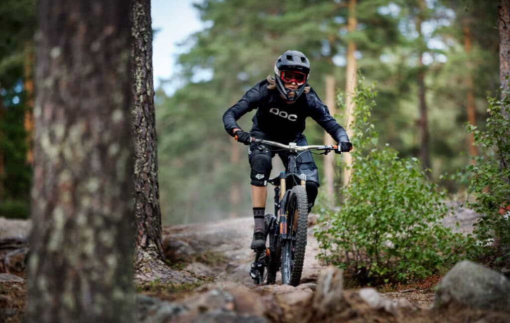Mountainbike vid First Camp Lugnet i Falun
