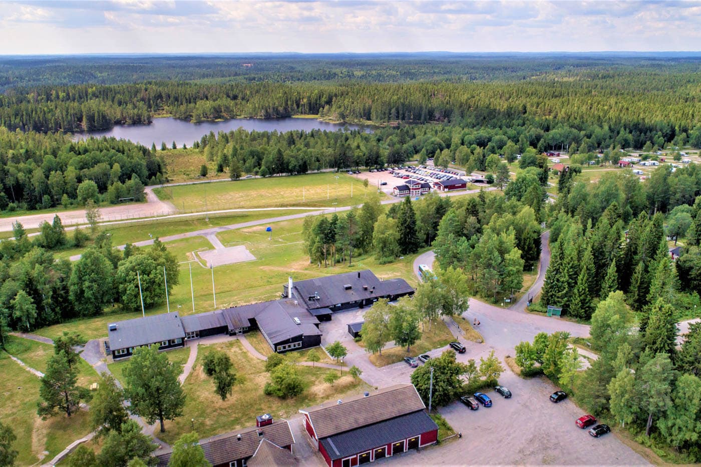 Camping i Sverige tæt på vandrestier og nationalparker.