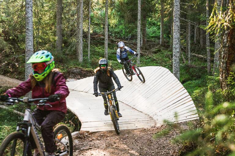 MTB-cykling nær First Camp Sunne i Fryksdalen