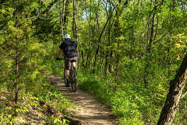 Mountainbike nær First Camp Ajstrup Strand – Aarhus