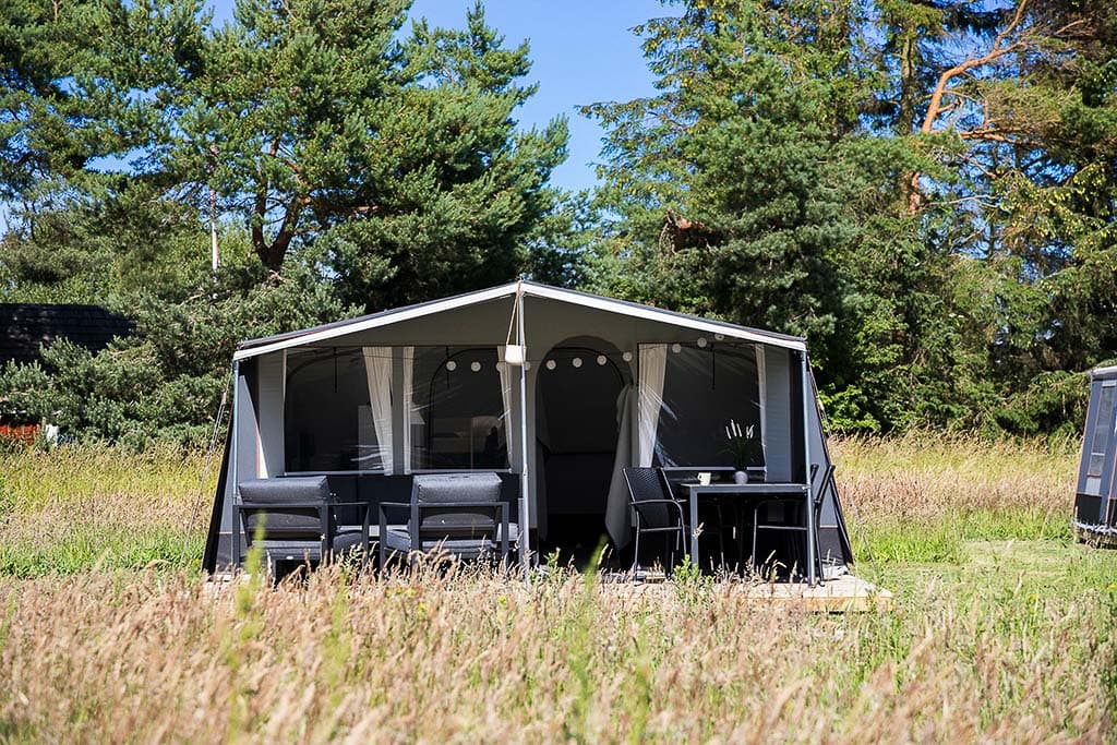 Glampingtelt i Hasmark på Fyn