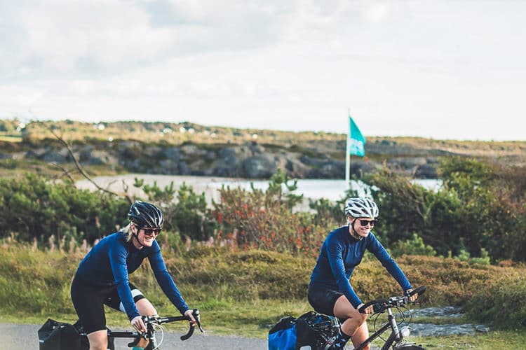 Mountainbike nær First Camp Mölle på Kullahalvön