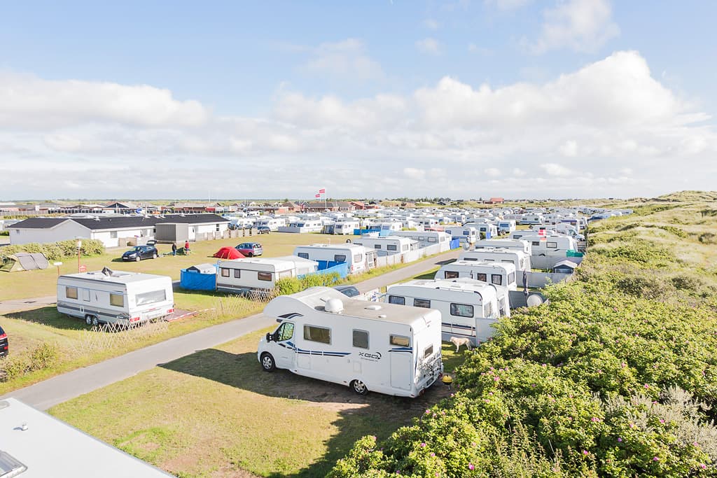 Camping i Lakolk Strand i Danmark