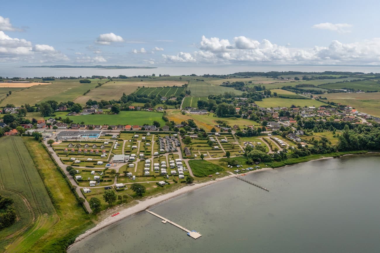 Bøjden Strand, campingplads på Fyn