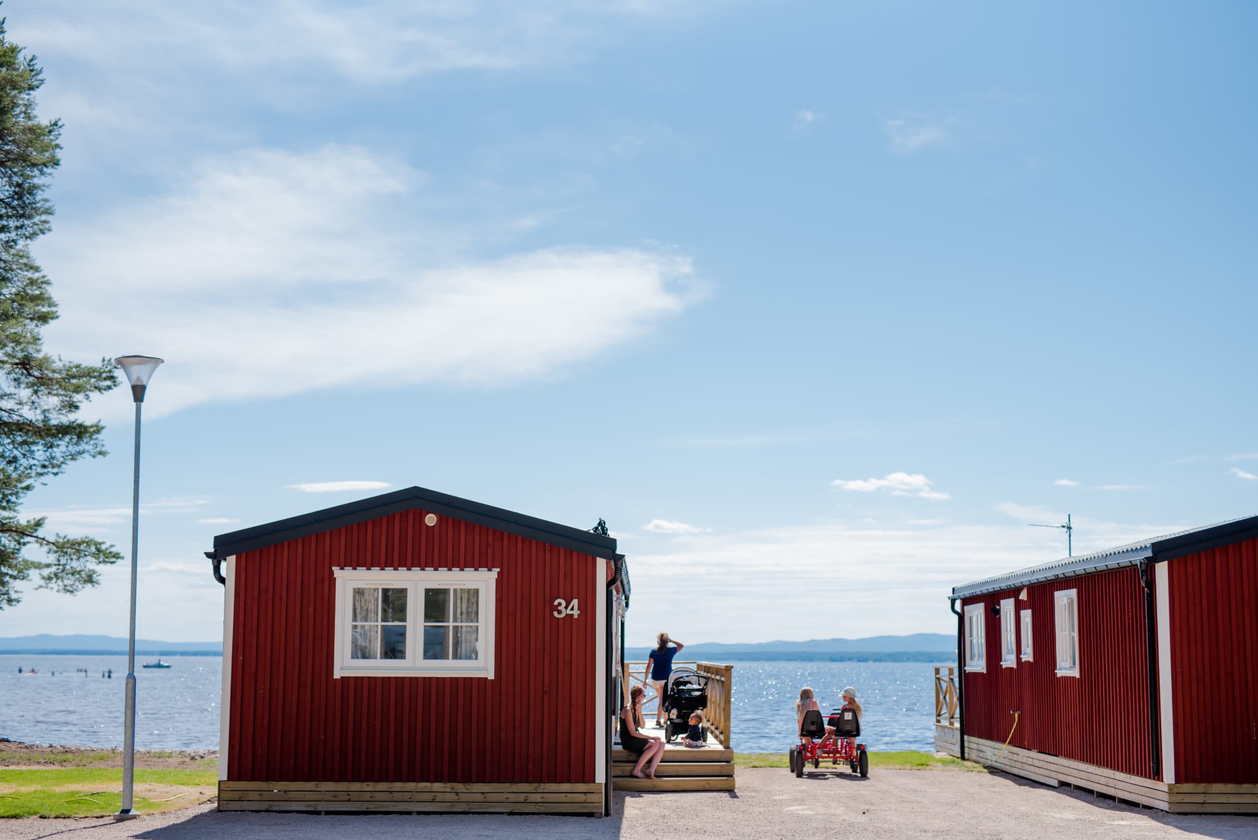Hundevenlig camping ved sø med hundebadested og naturskønne omgivelser. 