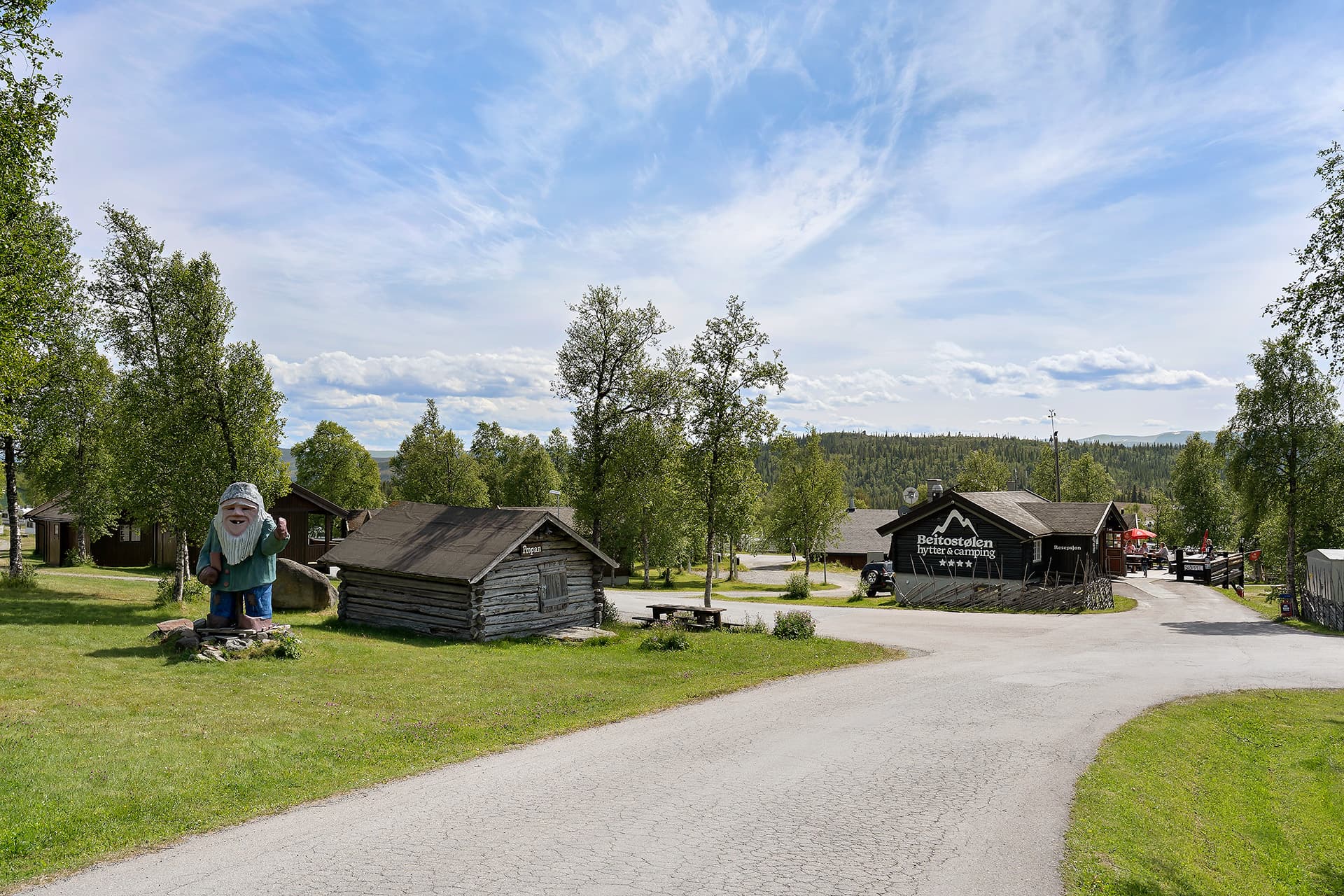 Autocamperplads i fjeldene med komfort og naturskøn beliggenhed