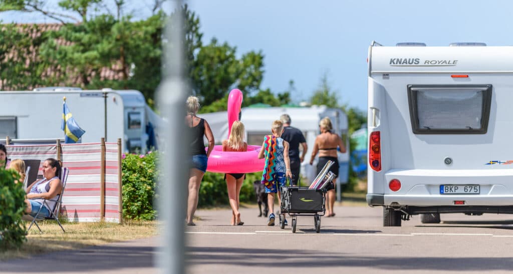 Campingområdet på Tylösand.