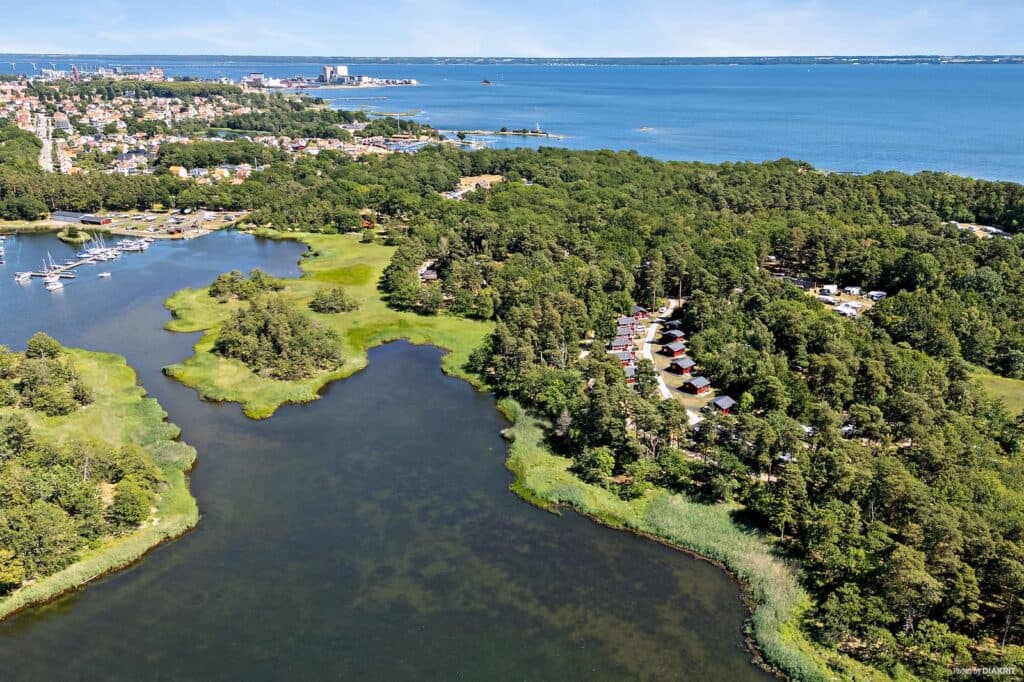 Drönarbild över Stensö.