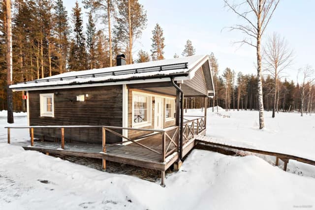 Stuga på First Camp Arcus - Luleå vinter