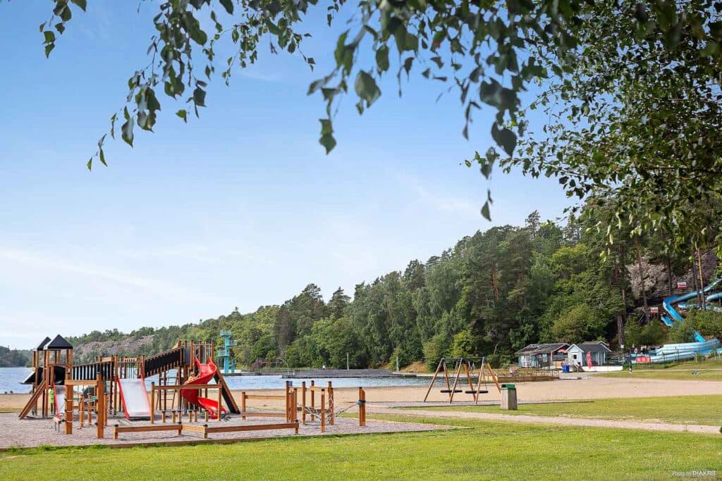 Camping nær Nynäsleden i Nynäshamn