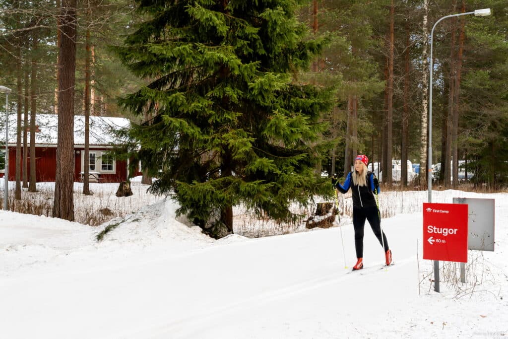 Vinter i Dalarna på First Camp Moraparken - Dalarna Camping