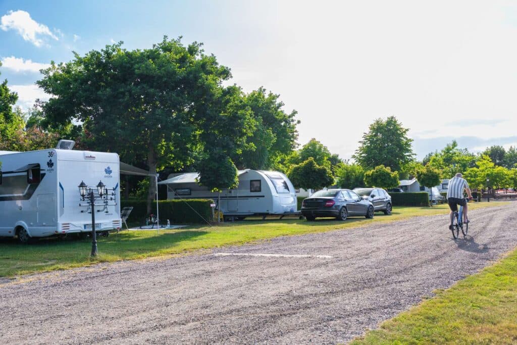 Campingplatsen på First Camp Hasmark Strand på Fyn