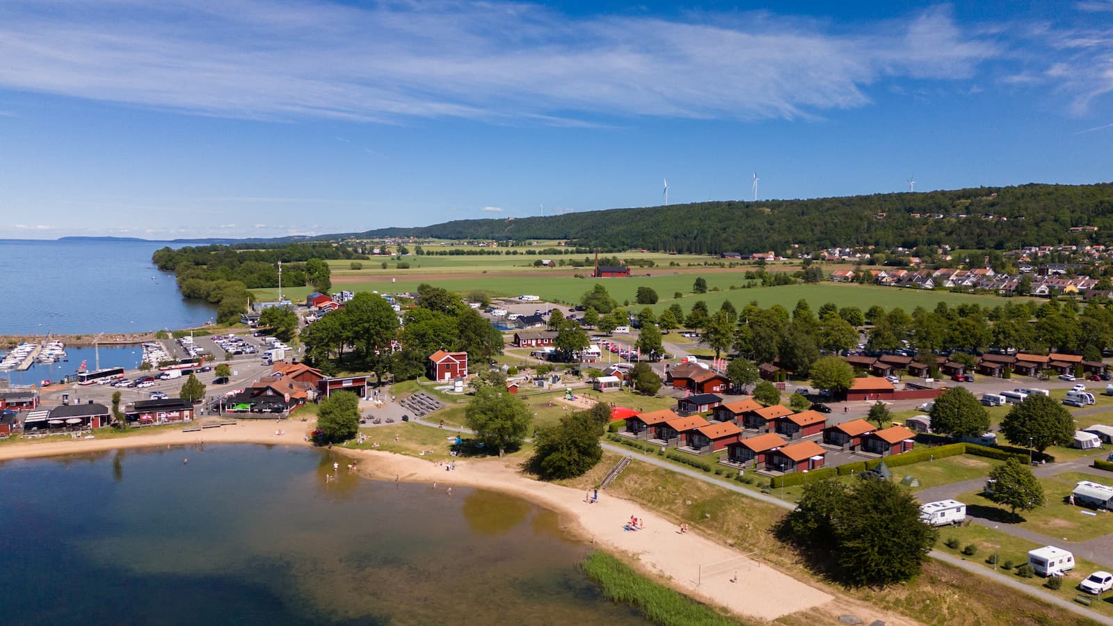 Camping i Gränna ved Vättern på First Camp Gränna
