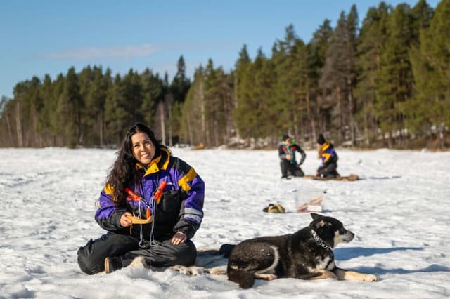 Pimpelfiske i Lycksele och vinteraktiviteter på campingen Ansia - Lycksele