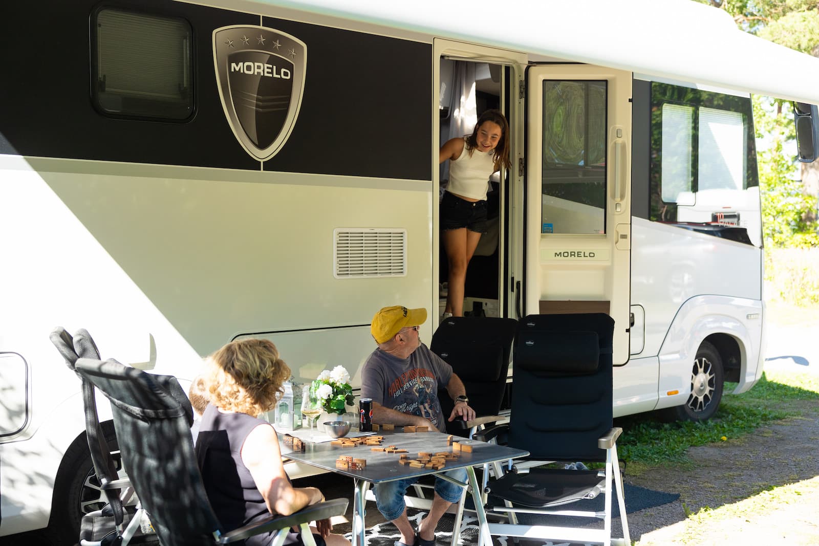 Husbil på campingen i Linköping, First Camp Glyttinge - Linköping