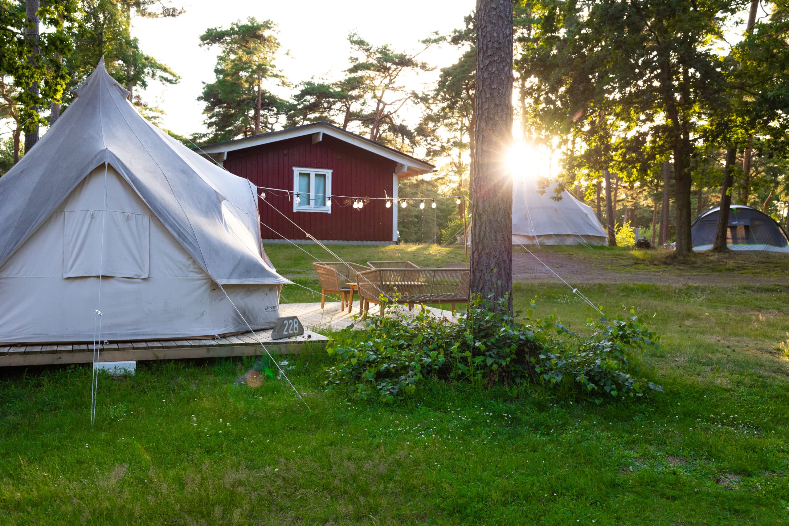 Ferie i glampingtelt tæt på naturen