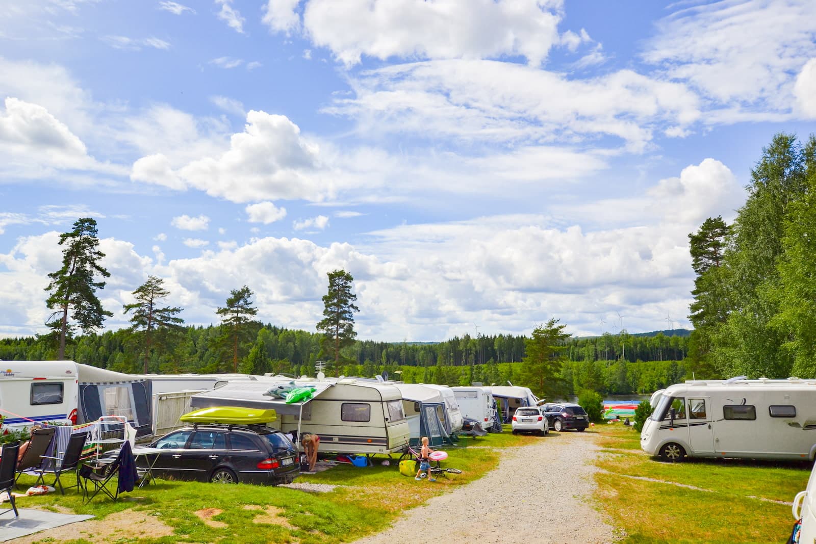 Området en sommardag på First Camp Sommarvik - Årjäng