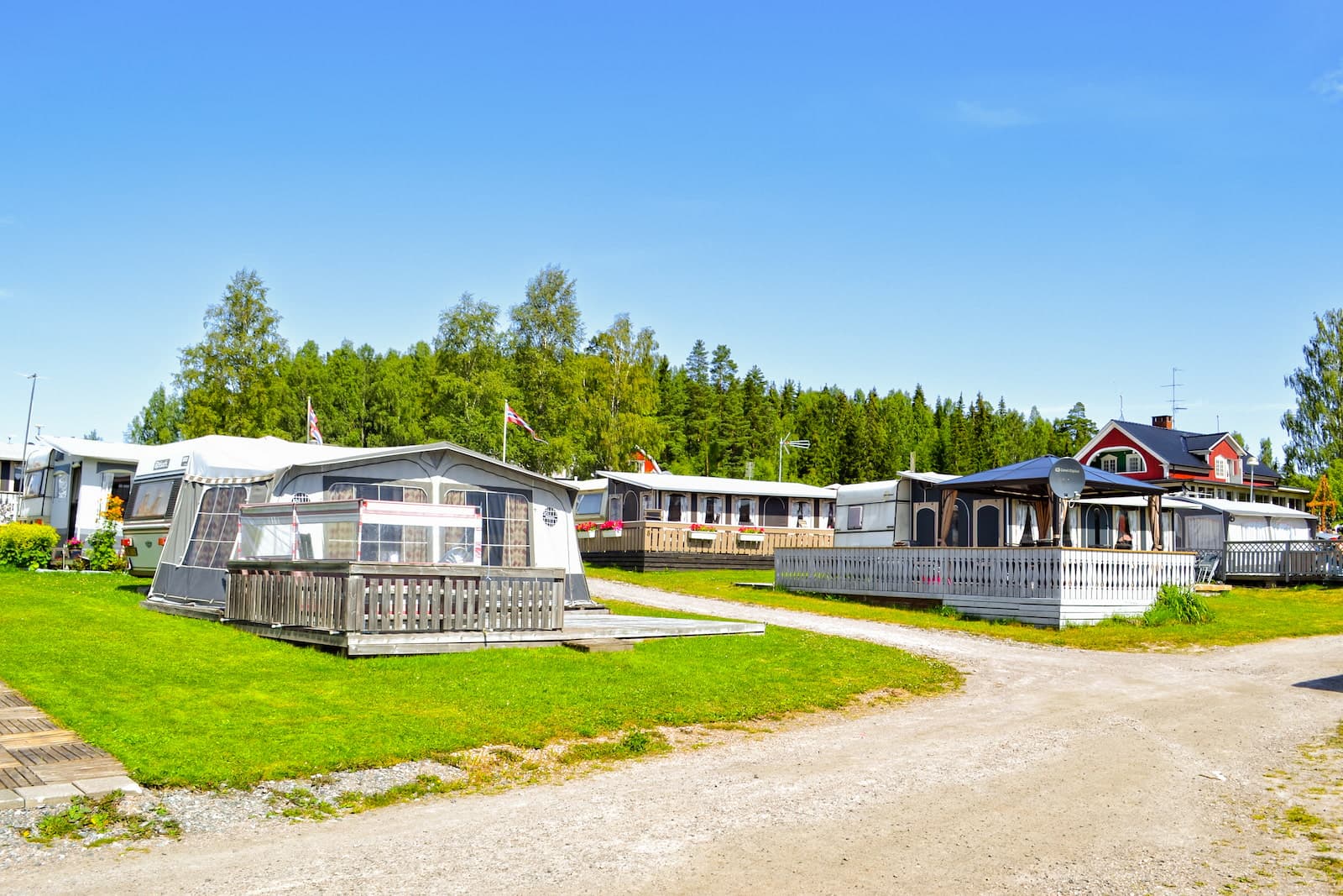 Campingområdet på First Camp Haganäset - Charlottenberg