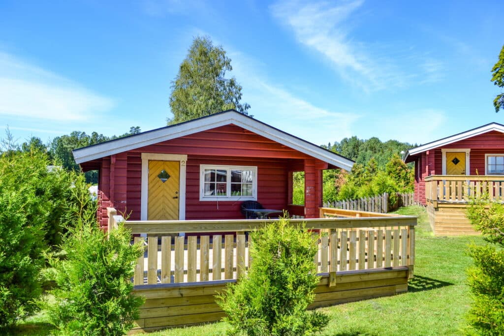 Exteriör för Charlottatorp - en stuga på Haganäset.