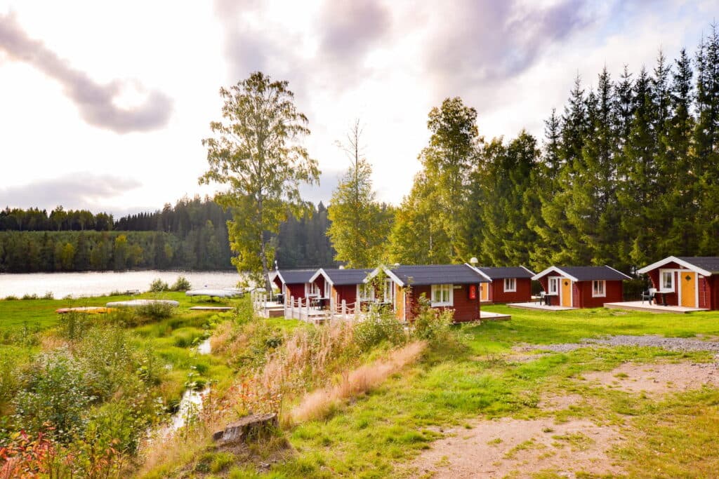 Exteriör för mysiga stuga Fiskartorp på Sommarvik i Värmland.