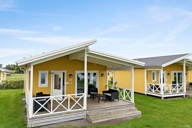 Exteriör för Hagebystuga Plus, en stuga på Vadstena